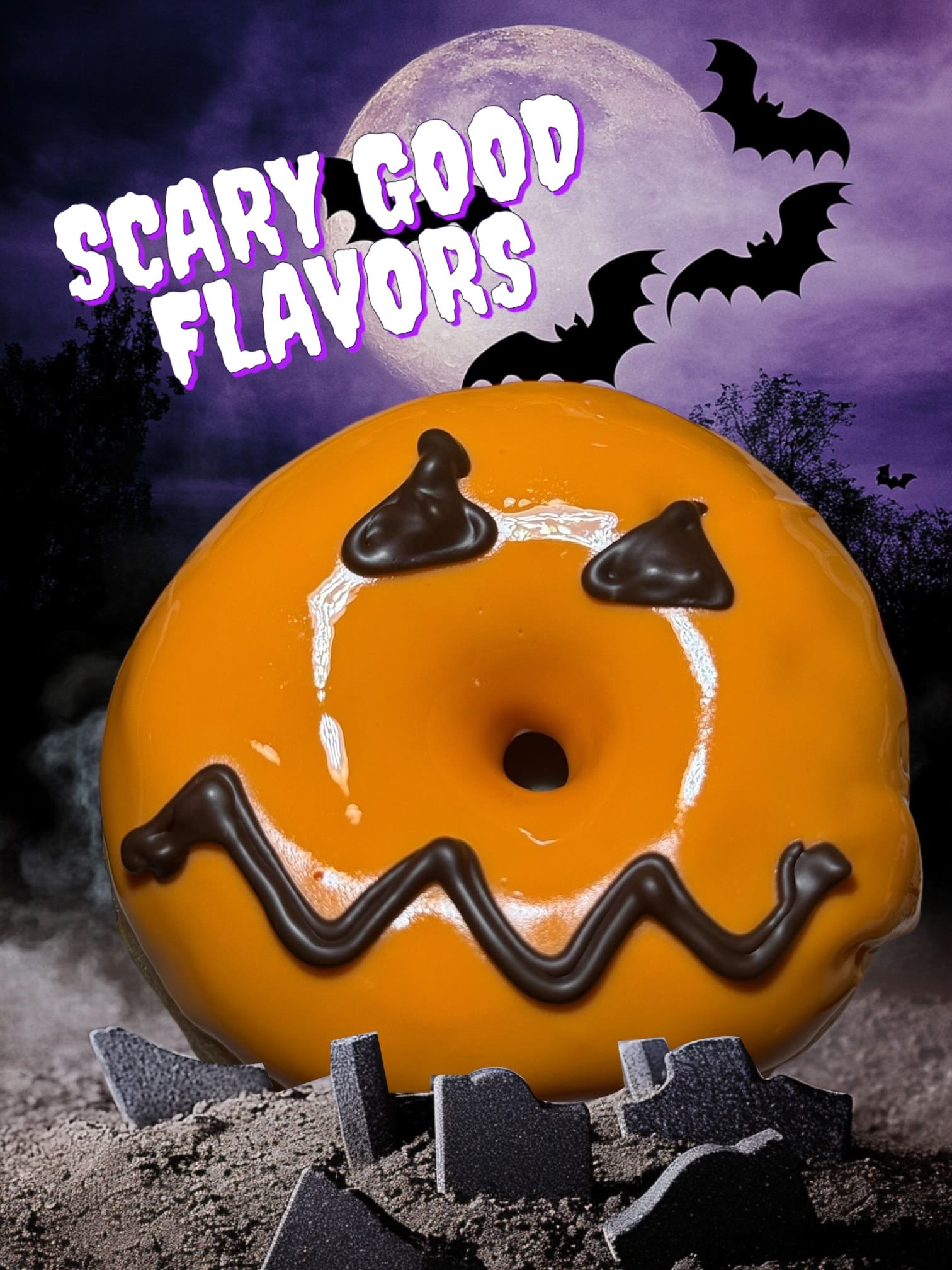 Dona decorada de calabaza para Halloween, Monterrey